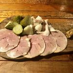 BARU 竹末 - 黒豚ハム薄切りとラルド(600円)