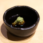 赤坂 すし 秀 - ミニ丼+握り5貫 1080円 の山葵醤油