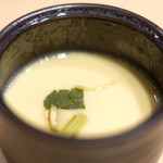 赤坂 すし 秀 - ミニ丼+握り5貫 1080円 の茶碗蒸し
