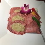 叙々苑 - ネギたん。蒸し焼きでいただきます。