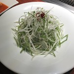 叙々苑 - 青唐辛子ネギ和え。2人前！辛いものが大好きだ。