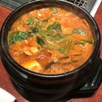 叙々苑 - ユッケジャンスープ。ハーフ。