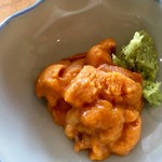 すし角 - ウニが 別皿で 提供
