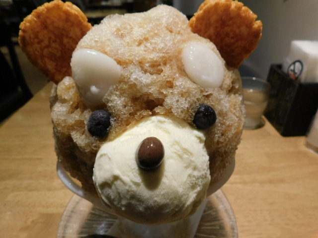 シーグラスアート しろくまかき氷♪ マイボトル 【シロクマかき氷