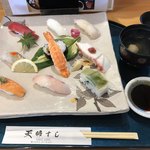 天婦ずし - すしランチ＝１０８０円 税込