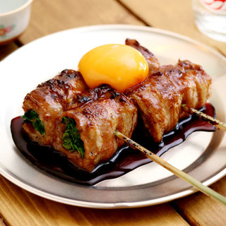Our signature Grilled skewer over Bincho charcoal start at 130 yen (143 yen including tax)
