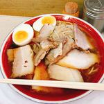 天神そば - ダブル、玉子入りです。（2018.7 byジプシーくん）