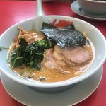 ラーメン山岡家 - 特製味噌チャーシュー¥970とメンマ¥110JAFほうれん草増し