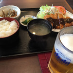 とみや - とんかつ定食（850円）