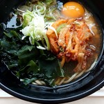 レストラン 夢まるごと - かき揚げ&月見そば550円