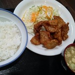Rokumian - 豚ザンギ定食700