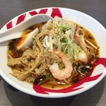 五ノ風 - 8月月替り 冷やし海老らーめん^ ^ はらぺこクラブで680円^ ^