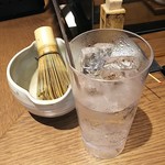 鮪 専門 銀座はなたれ - 生ほうじ茶割り