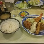 あけぼの - サービス定食　アジフライ