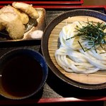 讃岐つけ麺 寒川 - 鶏ささみ天ざるつけ麺(中盛り) 1,000円