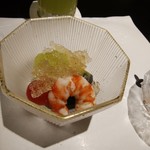 とみ井 - 穴子の八幡巻き　夏野菜の冷製炊き合わせ