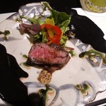 とみ井 - 富士山岡村牛のロースとみ井特製おろしソース