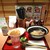 杵屋 - かつカレーと冷やしたぬきのセット。