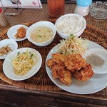 中華料理忠峰 - 唐揚げ定食（790円）2018年8月