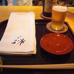 いっ木 - 先ずはビールでスタート。