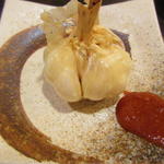 わらじ - にんにく丸揚げ