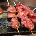 わらじ - レバーとハツ