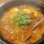 カルビ丼とスン豆腐専門店 韓丼 - 和牛すじスン豆腐 ２辛