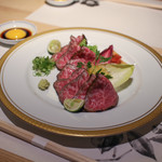 洋食 つばき - 特選和牛のたたき 三河牛ゴールド☆