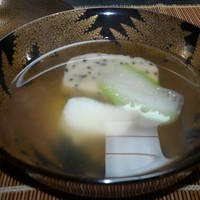 一宝 本店 - ごま豆腐と鯛のお澄まし