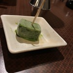 焼肉エンジン - デザートは抹茶のプチアイス…口直しになります♪