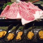 Koube Gyuushabushabu Yakiniku Sagano - リブシン、サーロイン