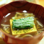 立場割烹 SSAW - 文月の贅沢御膳 1000円 の蓴菜椀
