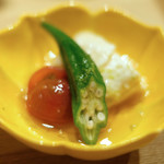 文月の贅沢御膳 1000円 の夏野菜の冷やし煮物