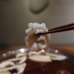 日本料理 幸庵 - 鱧のしゃぶしゃぶリフトアップ