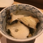 鮓 きずな - 鳴門 鮑、鮑の肝 リゾット