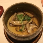 鮓 きずな - 岡山椎茸と太刀魚茶碗蒸し