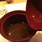 鮓 きずな - 重県あおさ海苔とあらの赤出汁