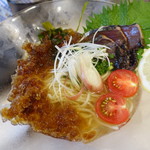 人生夢路 徳麺 - 塩✖︎醤油カキ氷の冷やし(仮)