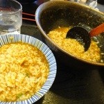 重信うどん - 麺のあとに、白飯いれてカレーライス