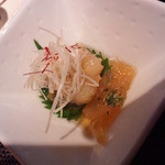 四季茶房八夢 - 太刀魚とアスパラの南蛮漬