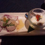 四季茶房八夢 - 鶏肉の夏野菜巻き　オレンジソース　