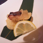 四季茶房八夢 - カマスと無花果の天婦羅