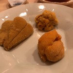 鮨 いしやま - 雲丹食べ比べ