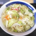 Yukiwarisouno Yu - 塩野菜ラーメン　大盛　680円