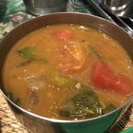 ゼロワンカレー - 日向南瓜と空芯菜のサンバル