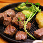 いしがまや ハンバーグ - カットステーキレギュラーセット 1580円