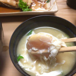 大黒 - 白味噌の味噌汁  玉子入り