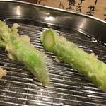 てんぷら 深町 - アスパラガス