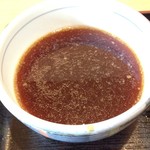 福徳屋 - 2018.8.3  肉つけガーリック蕎麦の、つけ汁☆