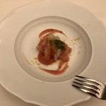 RISTORANTE CANOVIANO - 北海道産縞海老とカラスミの冷製カッペリーニ